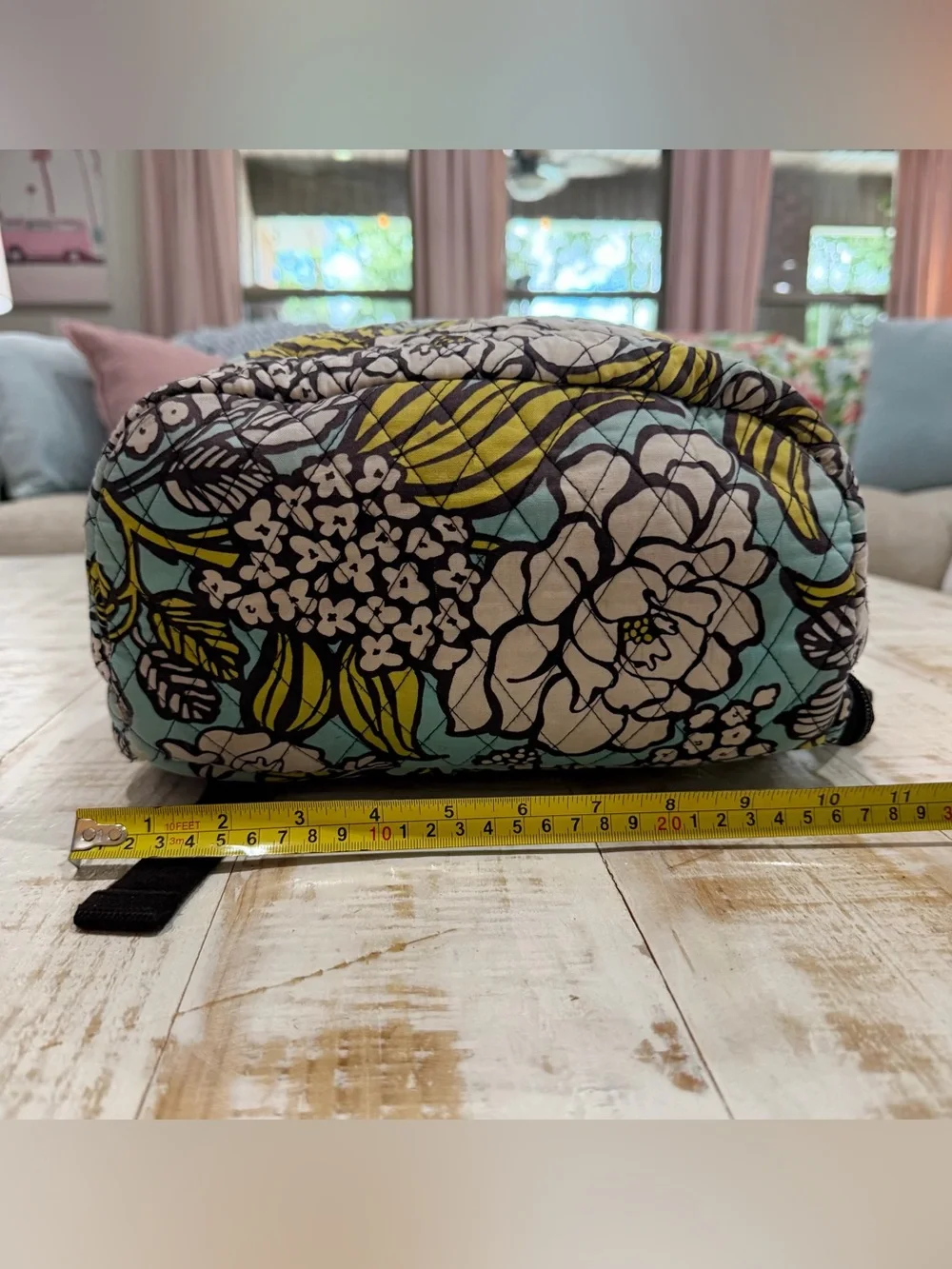 Vera Bradley Backpack Campus Tech Laptop Island Blooms Retired Floral Turquoise